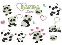 Stickserie - Patti Panda